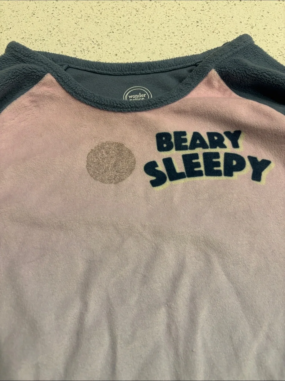 Fleece Beary Sleepy Panda girls Nightshirt